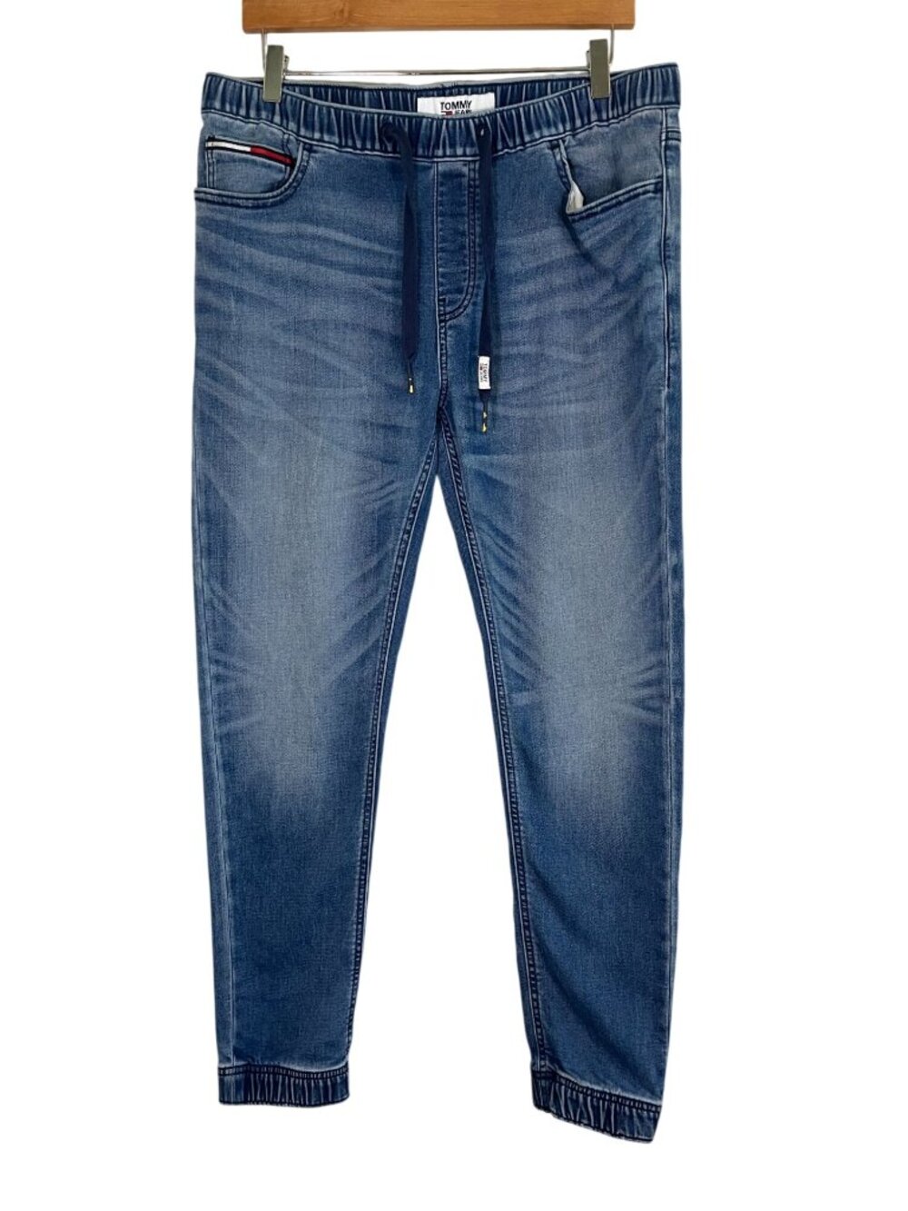 Tommy Hilfiger Denim Jean Joggers M Western Concert Preppy Resort‎ Classic Retro